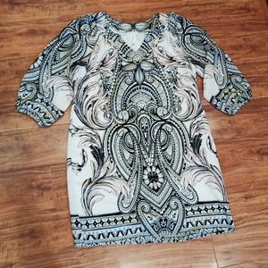 Pink Owl Apparel Boho Shift Dress, Medium